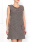 Платье-мини с боковыми карманами La fabrica del lino  –  Модель Верх-Низ