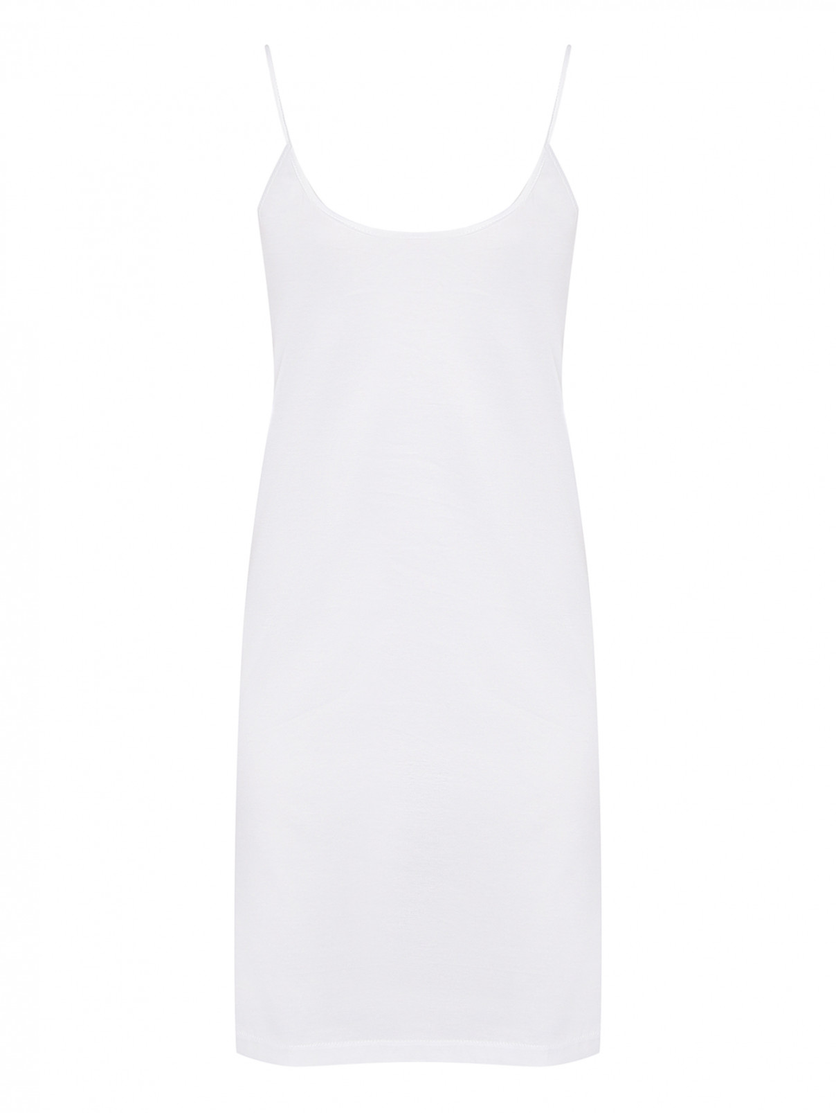Платье из хлопка однотонное Shade  –  Общий вид  – Цвет:  Белый