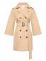 Плащ из смешанного хлопка с поясом Weekend Max Mara  –  Общий вид