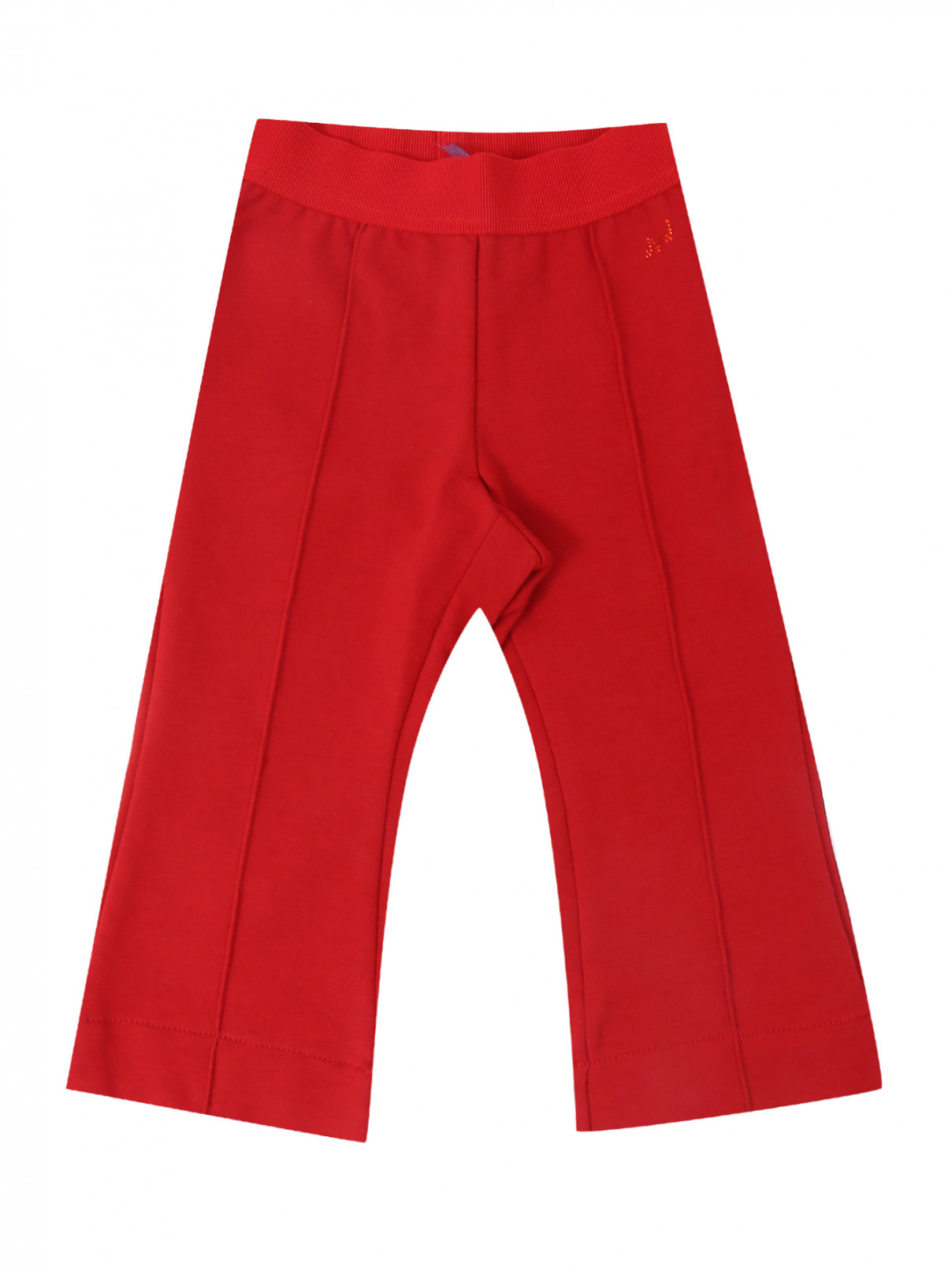 Трикотажные брюки на резинке MiMiSol  –  Общий вид  – Цвет:  Красный