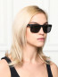 Солнцезащитные очки в оправе из пластика Emporio Armani  –  МодельОбщийВид