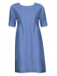 Платье из льна и шелка с короткими рукавами Weekend Max Mara  –  Общий вид