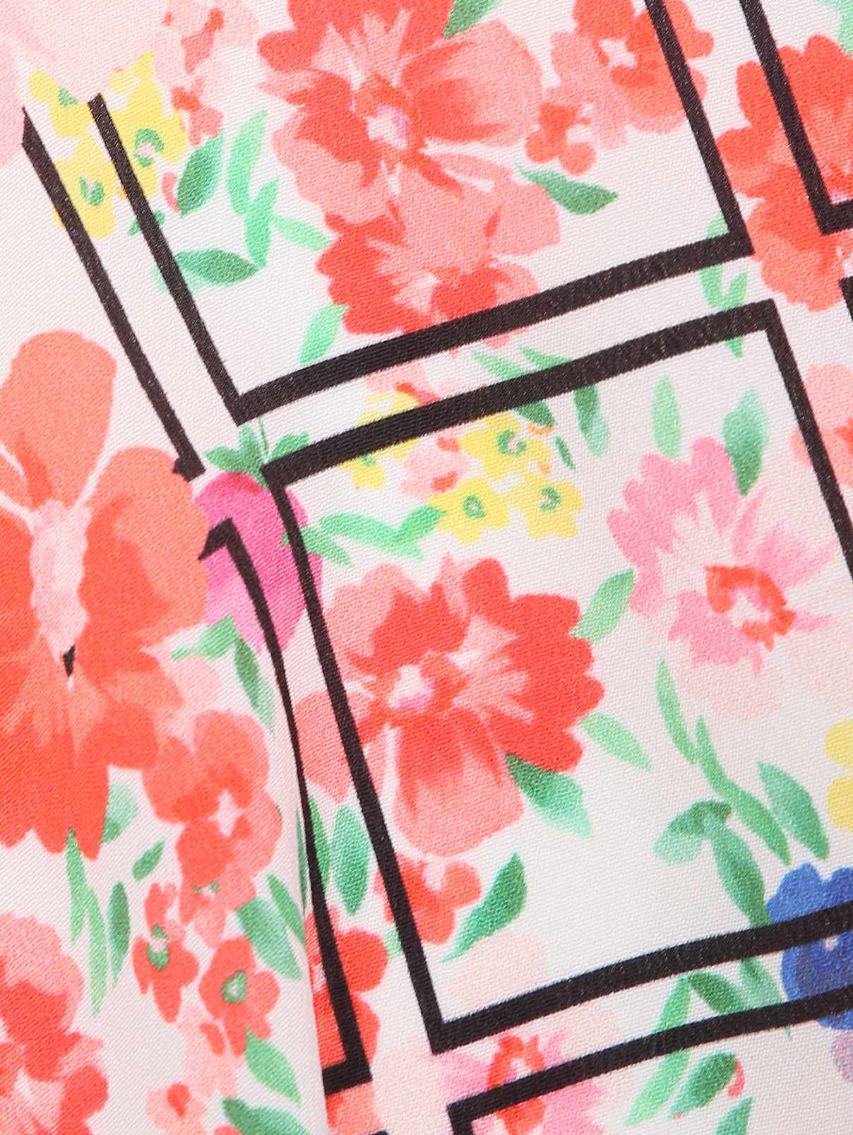 Блуза с цветочным узором Persona by Marina Rinaldi  –  Деталь1  – Цвет:  Узор