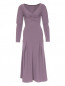 Платье-макси с длинным рукавом из шерсти Mariella Burani  –  Общий вид