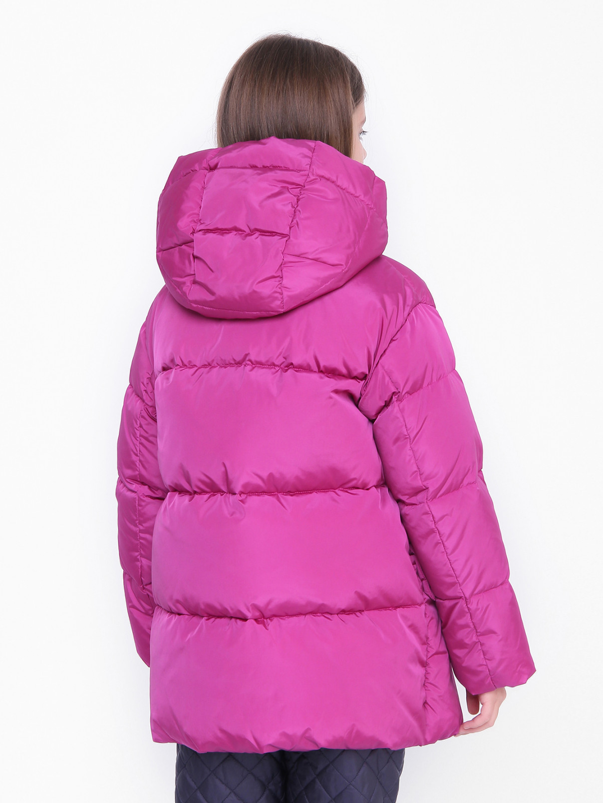 Пуховая куртка с капюшоном Freedomday  –  МодельВерхНиз1  – Цвет:  Розовый