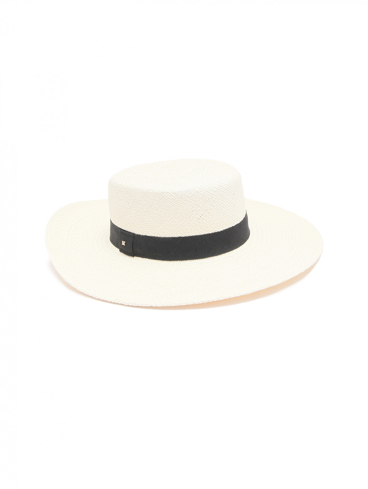 Шляпа канотье с цепочкой Max Mara  –  Общий вид  – Цвет:  Бежевый