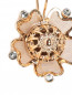 Серьги в виде цветка декорированные кристаллами Dueci Bijoux  –  Деталь
