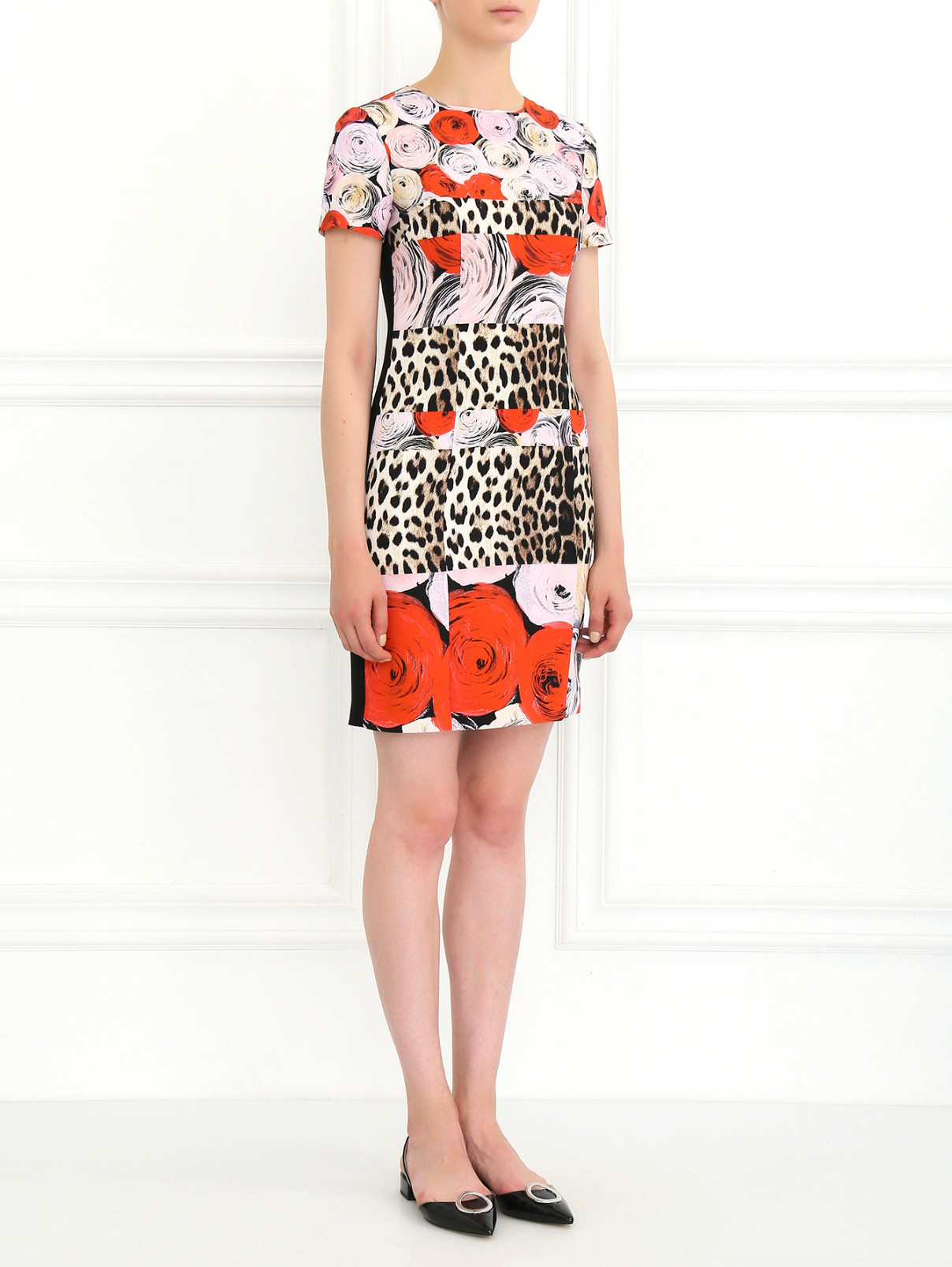 Платье с узором Moschino Cheap&Chic  –  Модель Общий вид  – Цвет:  Узор