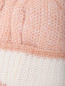 Шапка из смесовой шерсти с вышивкой и помпоном BOSCO  –  Деталь1