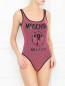 Купальник слитный с принтом Moschino Swim  –  МодельОбщийВид