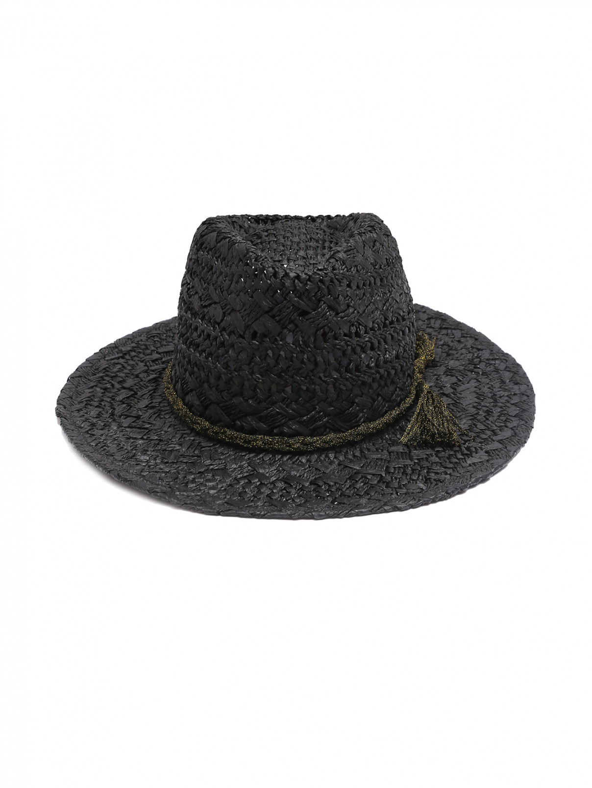 Шляпа с кистями Marina Rinaldi  –  Общий вид  – Цвет:  Черный