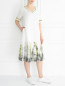 Платье с короткими рукавами из льна Voyage by Marina Rinaldi  –  Модель Общий вид1