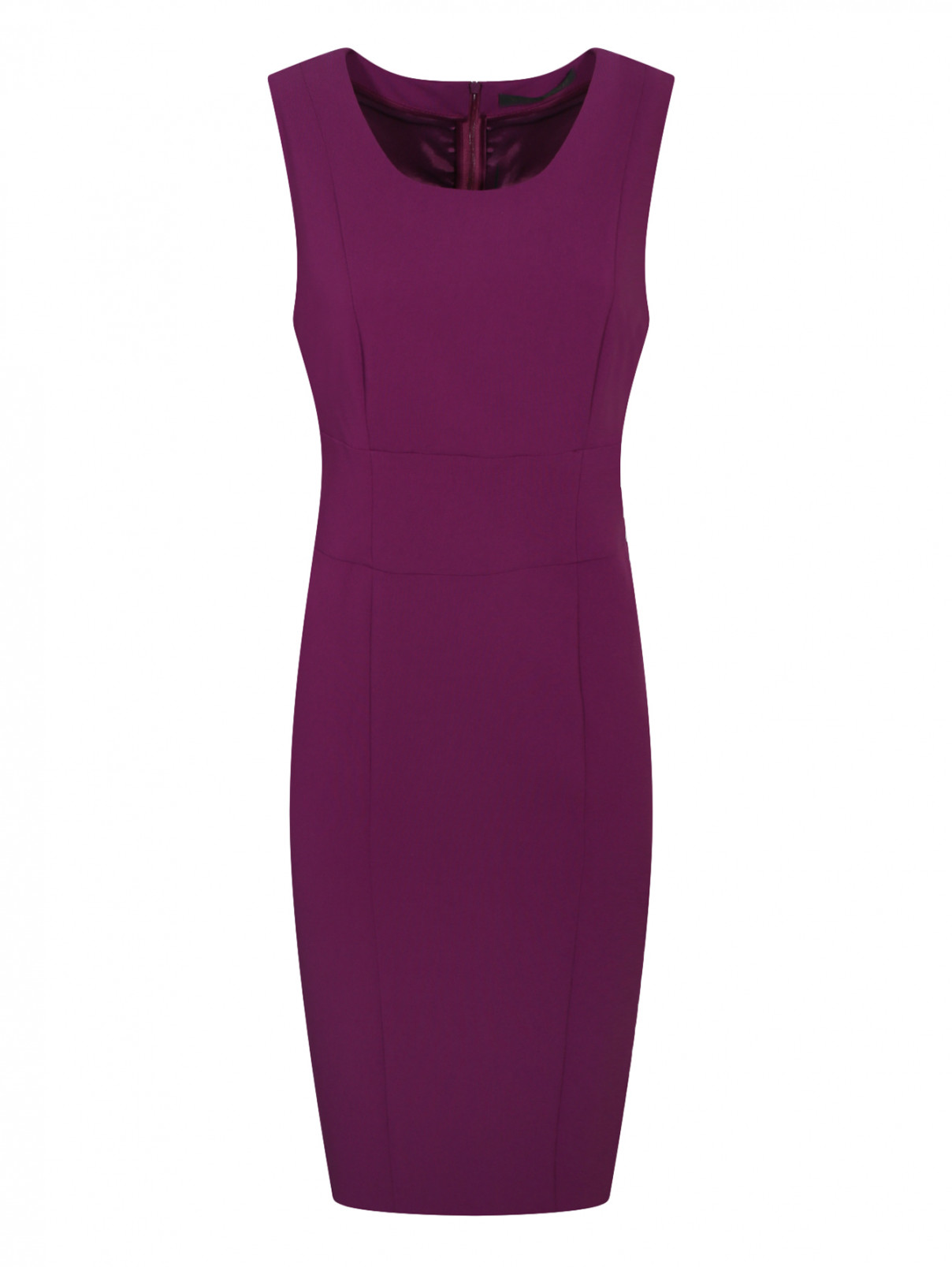 Платье-футляр без рукавов Marina Rinaldi  –  Общий вид  – Цвет:  Фиолетовый