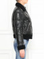 Укороченная куртка из кожи на молнии Barbara Bui  –  Модель Верх-Низ2