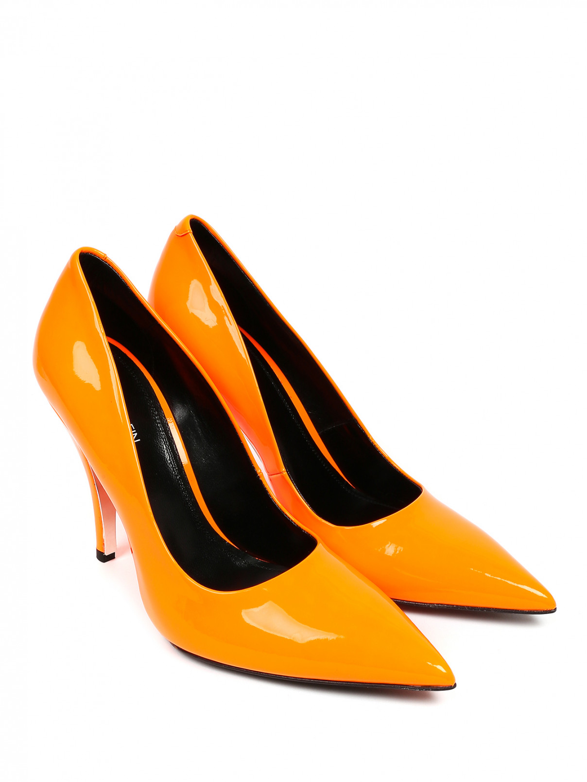 Туфли-лодочки из лаковой кожи Calvin Klein 205W39NYC  –  Общий вид  – Цвет:  Оранжевый