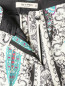 Прямые укороченные брюки из шерсти с узором Etro  –  Деталь1