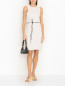 Платье-мини из хлопка с поясом Sonia Rykiel  –  МодельОбщийВид