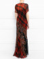 Платье-макси из шелка с узором "пейсли" Etro  –  Модель Верх-Низ1