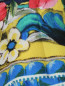 Брюки из шелка с цветочным узором Dolce & Gabbana  –  Деталь