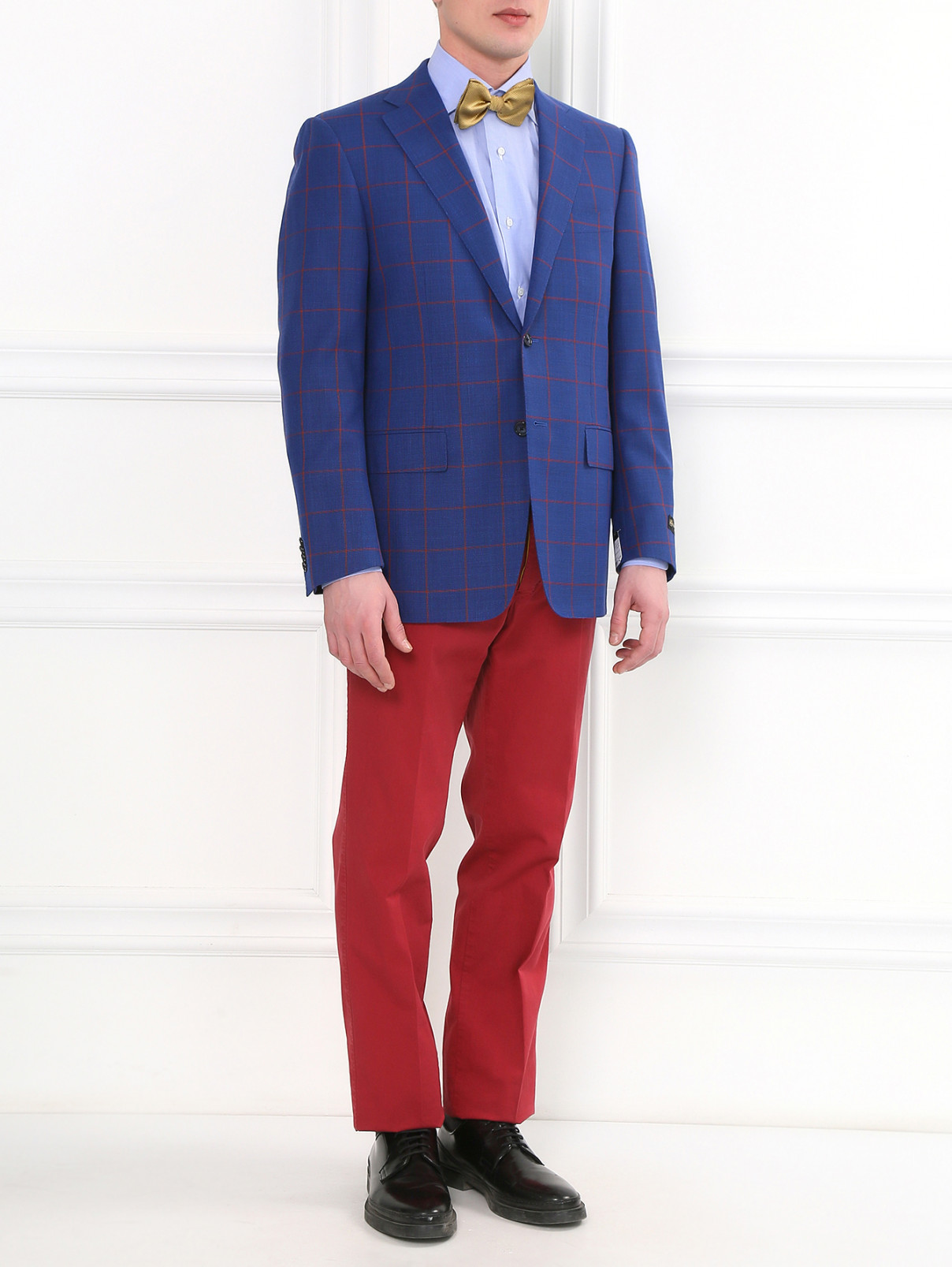 Прямые брюки из хлопка PT Torino  –  Модель Общий вид  – Цвет:  Красный