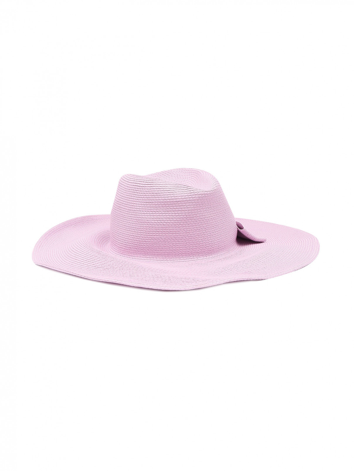 Однотонная шляпа с бантом Weekend Max Mara  –  Общий вид  – Цвет:  Фиолетовый