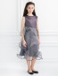 Платье с декоративными воланами Suzanne Ermann  –  Модель Верх-Низ