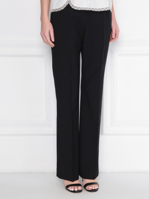 Брюки из шерсти с высокой посадкой Temperley London - МодельВерхНиз