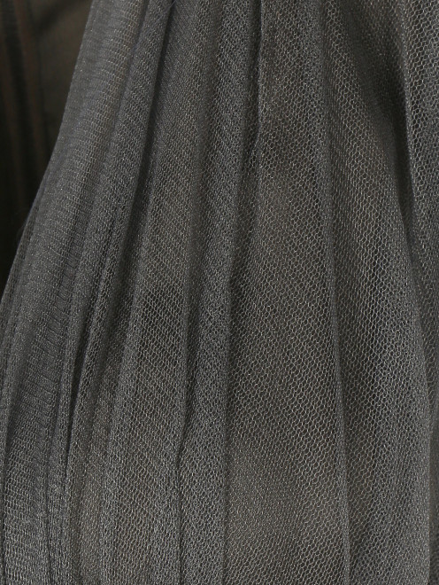 Платье из шелка с поясом и драпировкой  - Деталь1