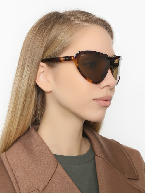 Солнцезащитные очки в оправе из пластика  Max Mara - МодельОбщийВид