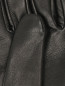 Перчатки из гладкой кожи с металлической фурнитурой Moschino  –  Деталь1