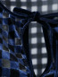 Платье из вискозы со сборкой, с узором клетка Marina Rinaldi  –  Деталь