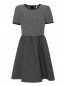 Платье-мини с короткими рукавами и узором I'M Isola Marras  –  Общий вид