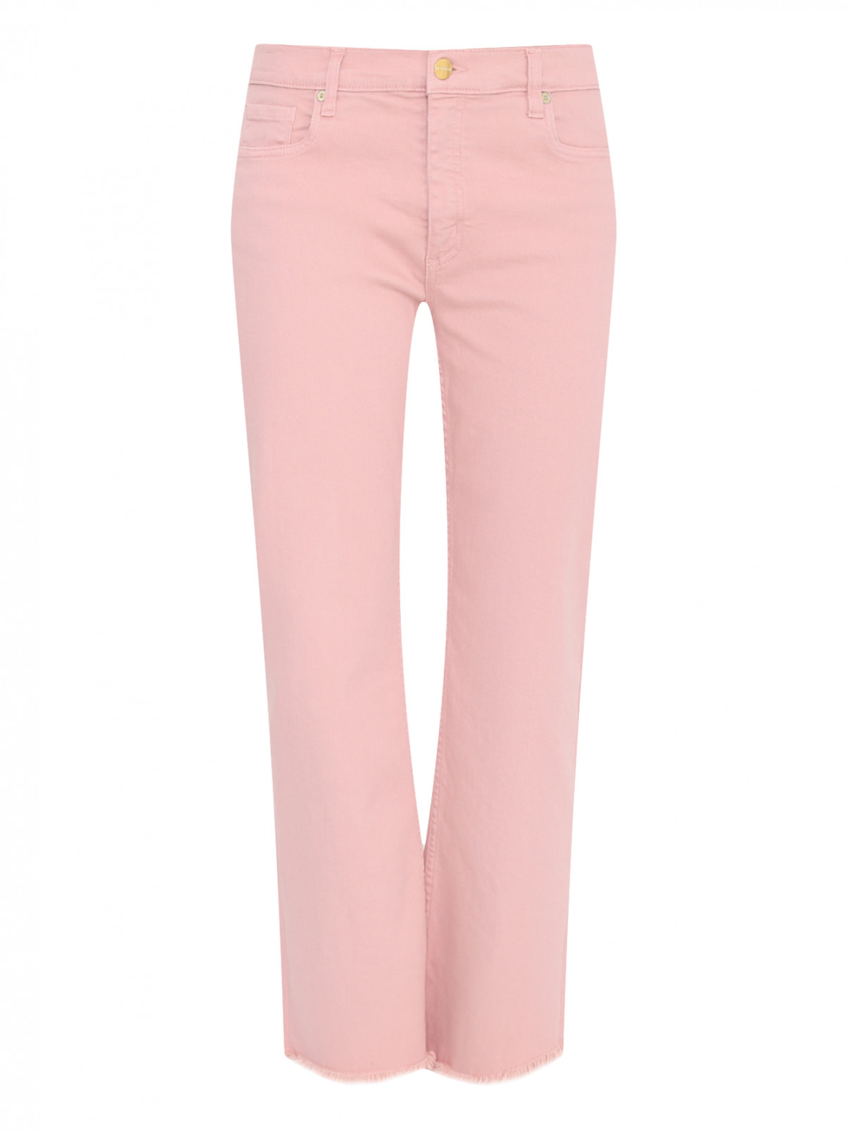 Укороченные джинсы из хлопка Etro  –  Общий вид  – Цвет:  Розовый