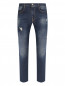 Зауженные джинсы с потертостями Bikkembergs  –  Общий вид
