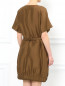 Платье-мини свободного кроя из шелка с поясом Emporio Armani  –  Модель Верх-Низ1