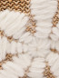 Плетеная сумка-ведро декорированная вышивкой Ermanno Scervino  –  Деталь
