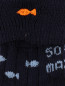 Носки из хлопка с принтом и вышивкой Maximo  –  Деталь