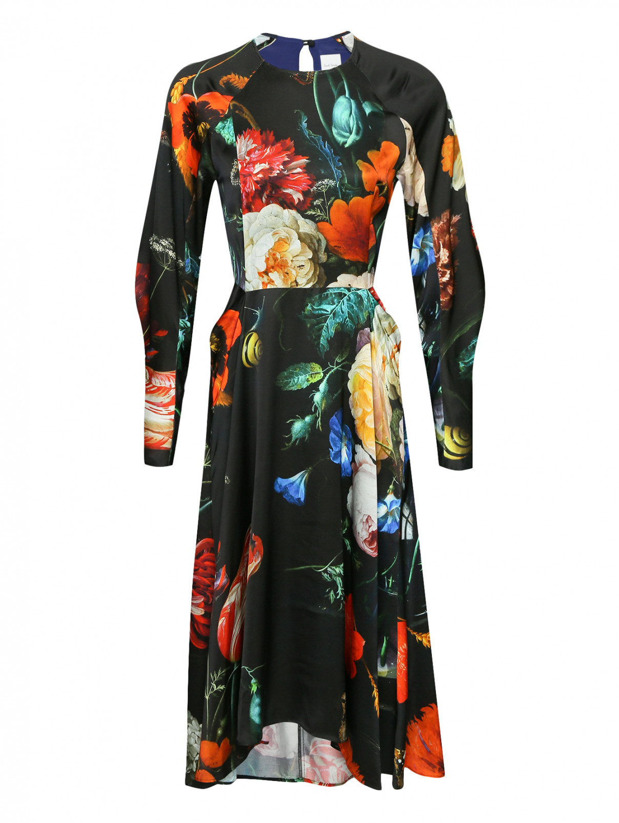 Платье-миди с цветочным узором Paul Smith  –  Общий вид  – Цвет:  Узор