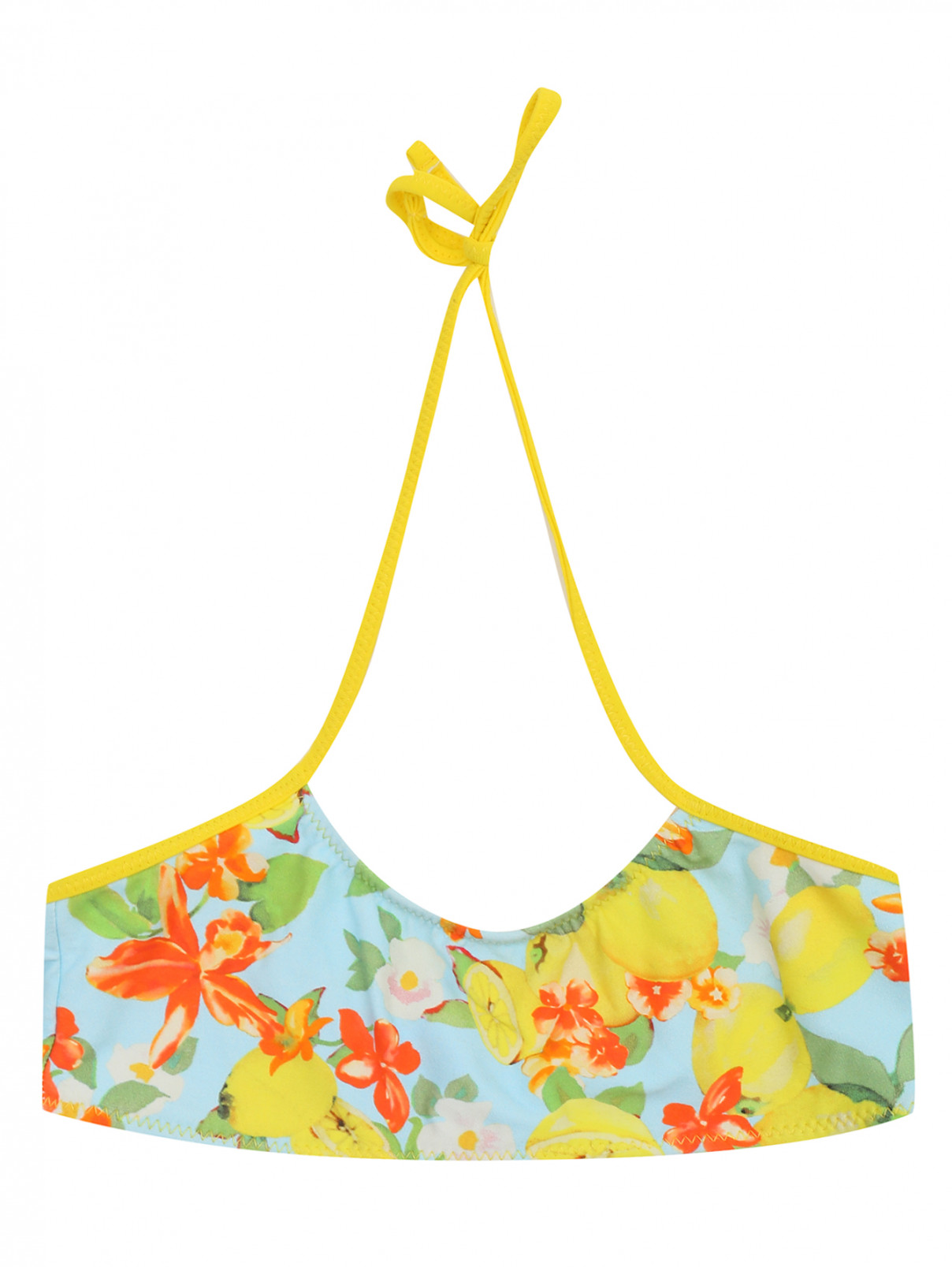 Верх купальника с цветочным узором Dolce & Gabbana  –  Общий вид  – Цвет:  Узор