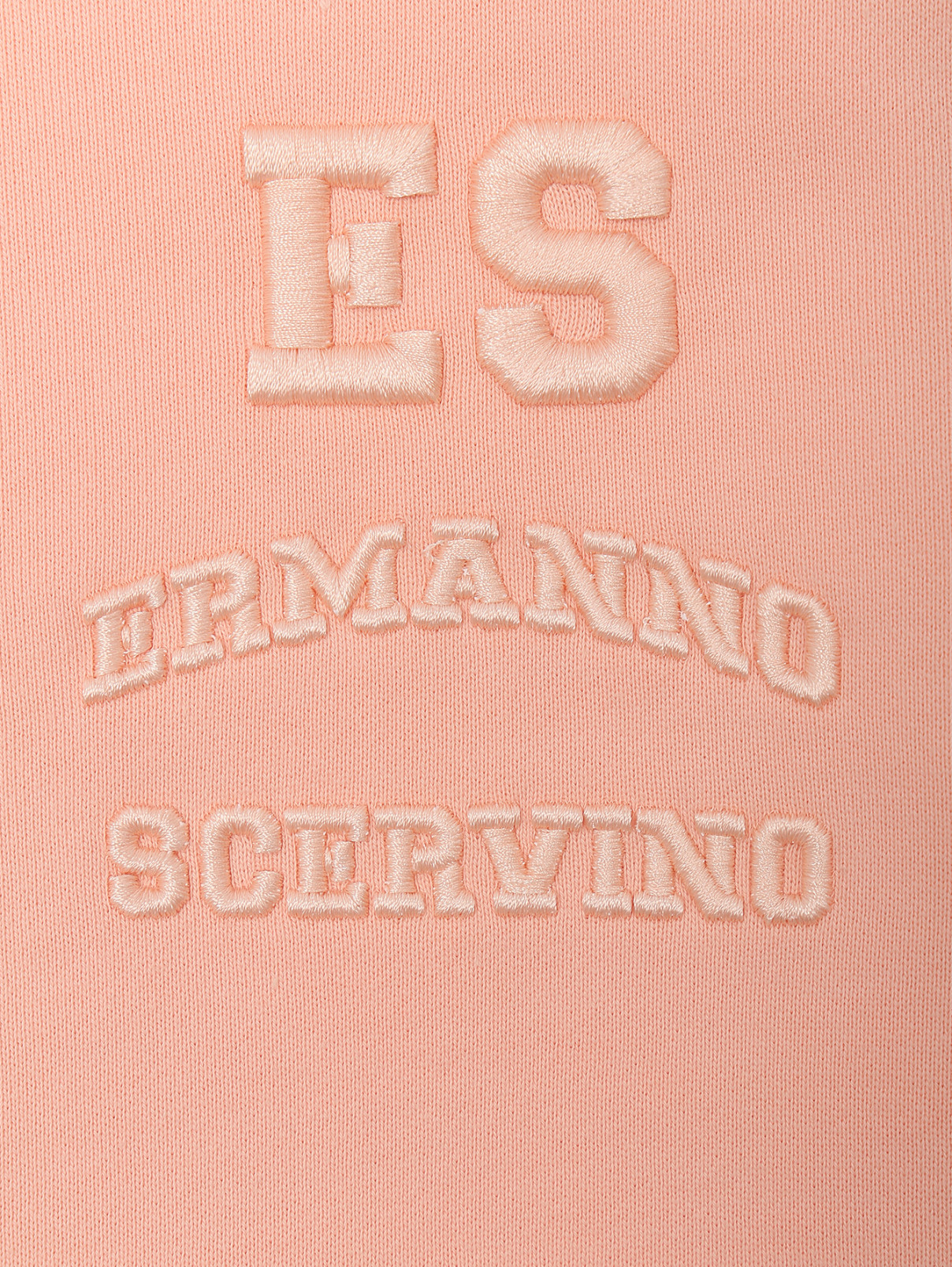 Толстовка на молнии с вышивкой Ermanno Scervino  –  Деталь  – Цвет:  Розовый