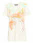 Платье свободного кроя из шелка с узором Barbara Bui  –  Общий вид