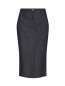 Джинсовая юбка из смешанного хлопка Max Mara  –  Общий вид