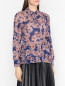Блуза из вискозы с цветочным узором Max&Co  –  МодельВерхНиз