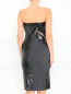 Платье-футляр из шерсти декориованное пайетками Donna Karan  –  Модель Верх-Низ1