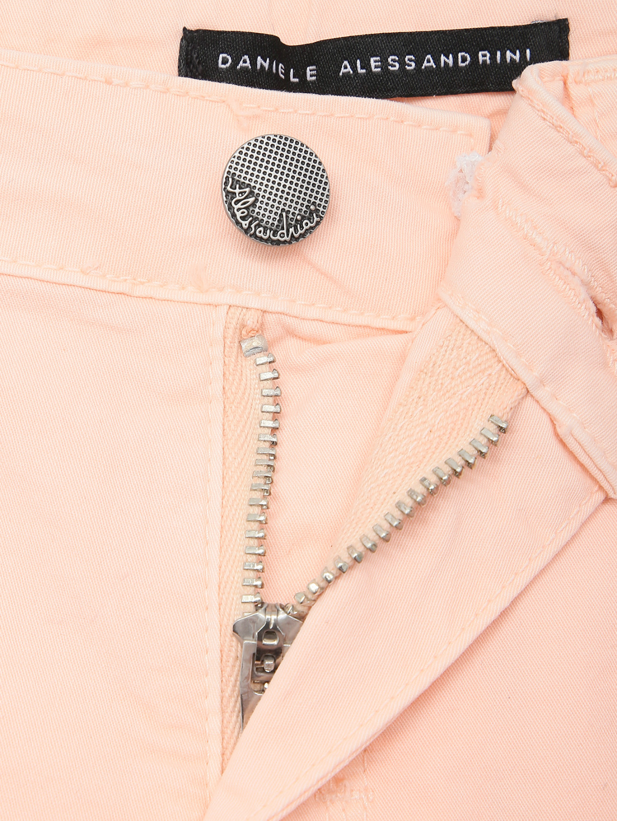 Шорты из хлопка с карманами Daniele Alessandrini  –  Деталь1  – Цвет:  Розовый