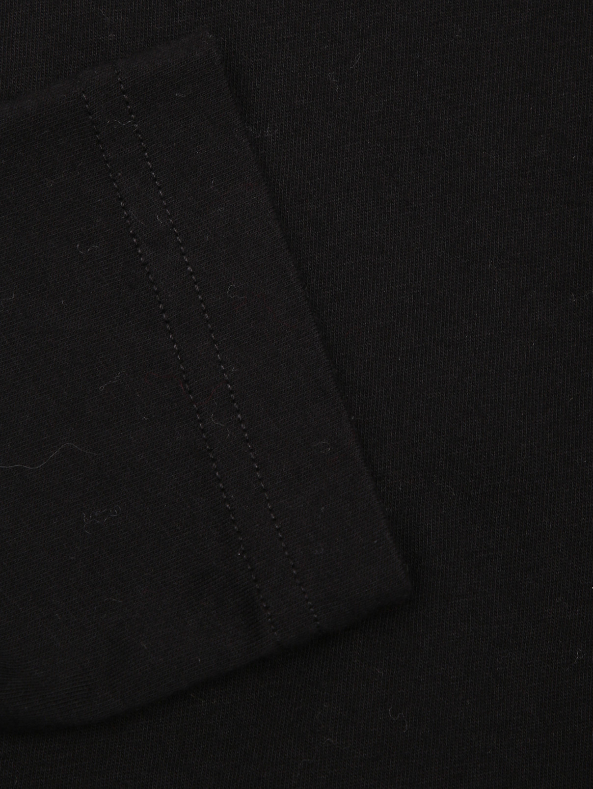 Лонгслив из хлопка с принтом Sportmax  –  Деталь1  – Цвет:  Черный
