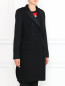 Двубортное пальто из шерсти Moschino Couture  –  Модель Верх-Низ