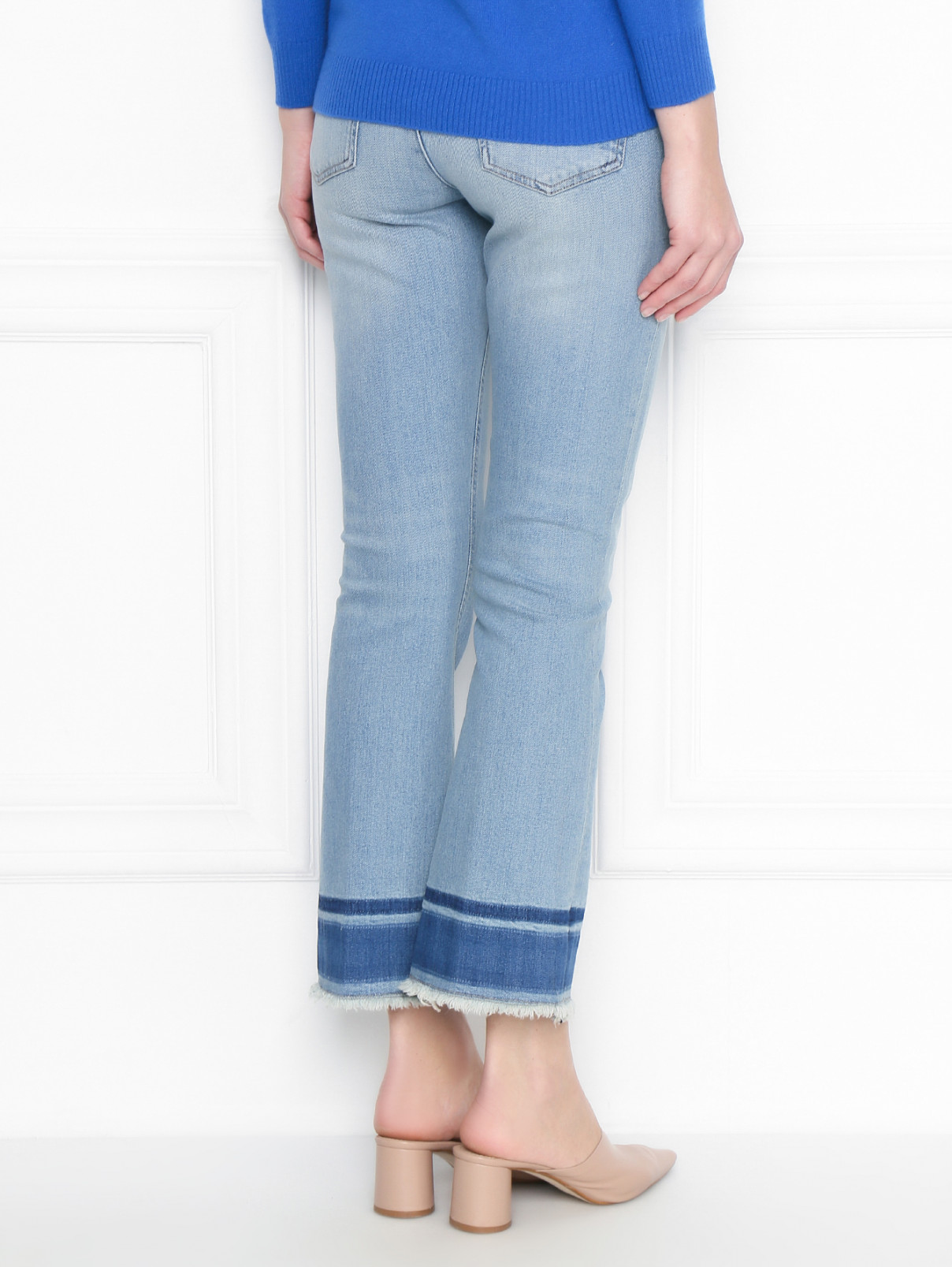 Укороченные джинсы из хлопка Dorothee Schumacher  –  МодельВерхНиз1  – Цвет:  Синий