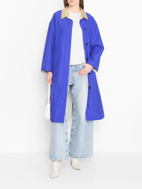 Удлиненный плащ с поясом Weekend Max Mara - МодельОбщийВид