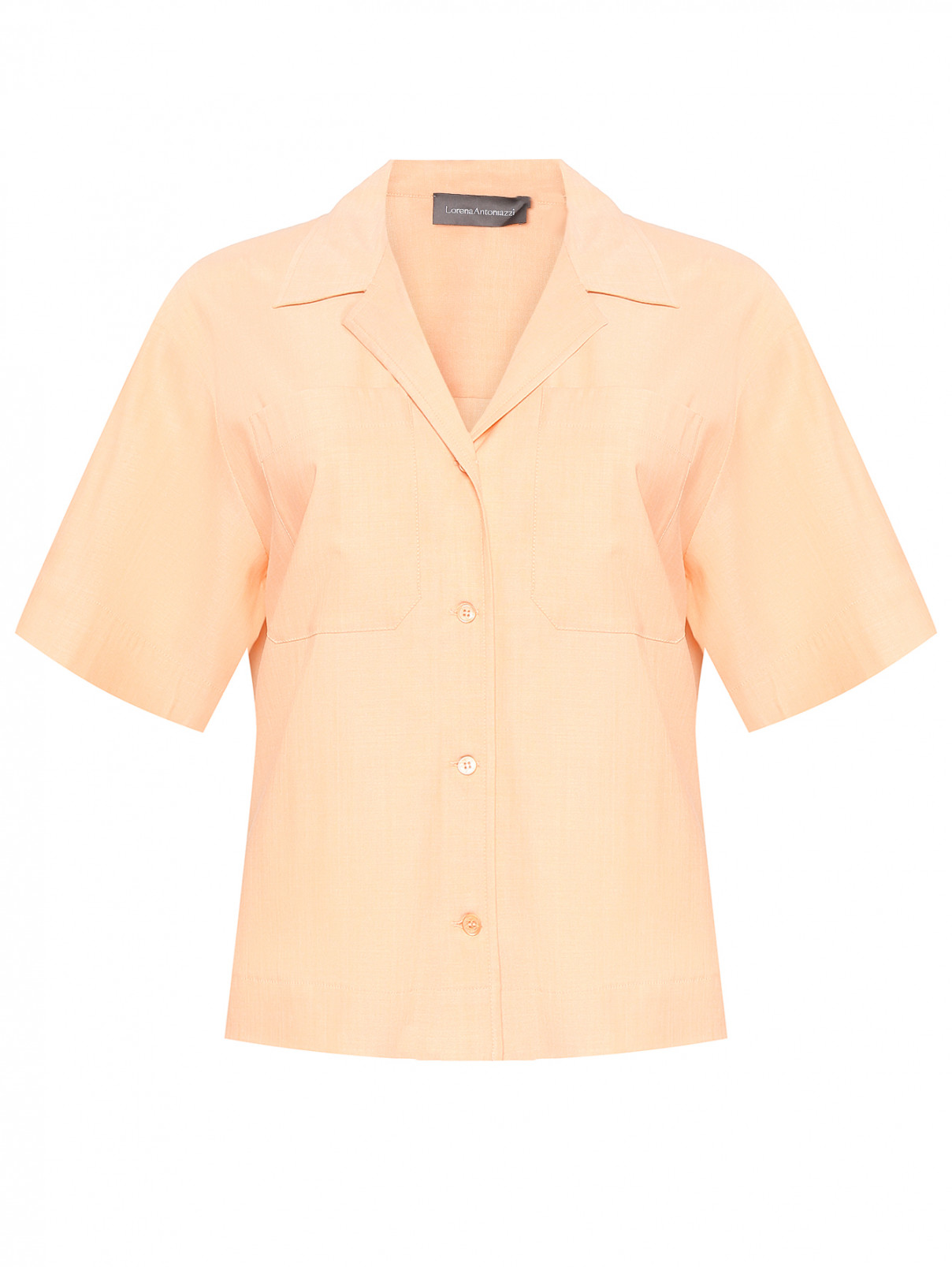 Рубашка с короткими рукавами Lorena Antoniazzi  –  Общий вид  – Цвет:  Розовый